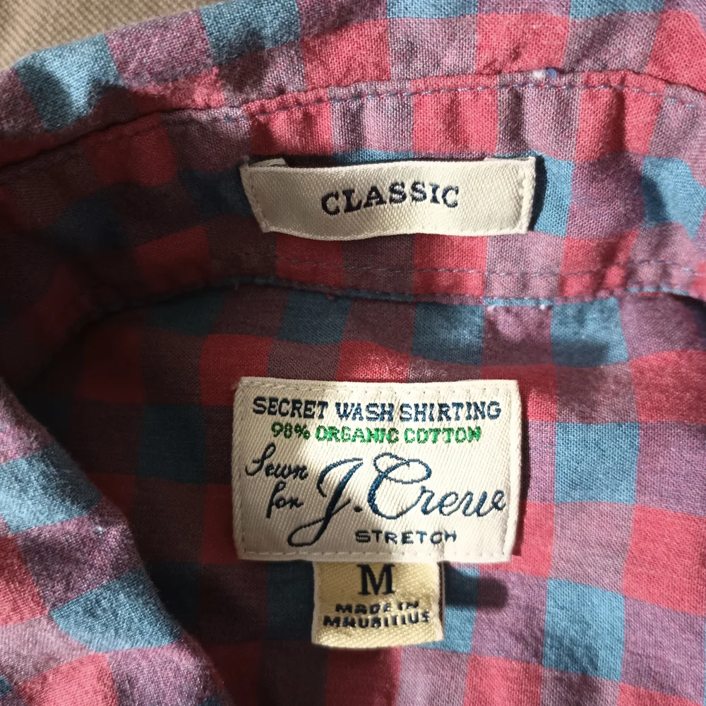 Men's J. Crew Plaid Casual Long‎ Sleeve Shirt M